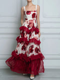 Floral Ruffle Tiered Maxi Dress