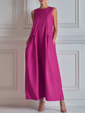 Architectural Sleeveless Trapeze Maxi Dress